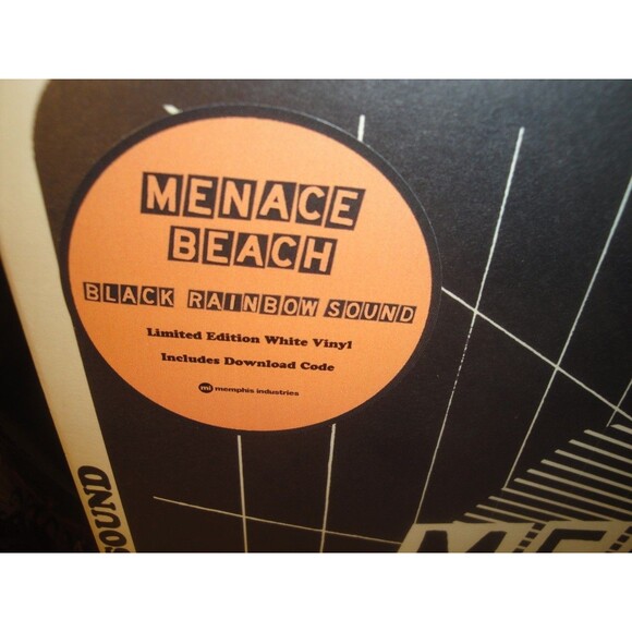 Menace Beach - Black Rainbow Sound, Limited Edition, White Colored Vinyl LP, NEW - Picture 2 of 3